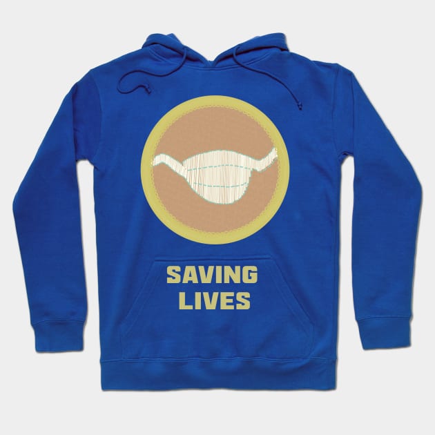 Merit Badge for Saving Lives Hoodie by LochNestFarm